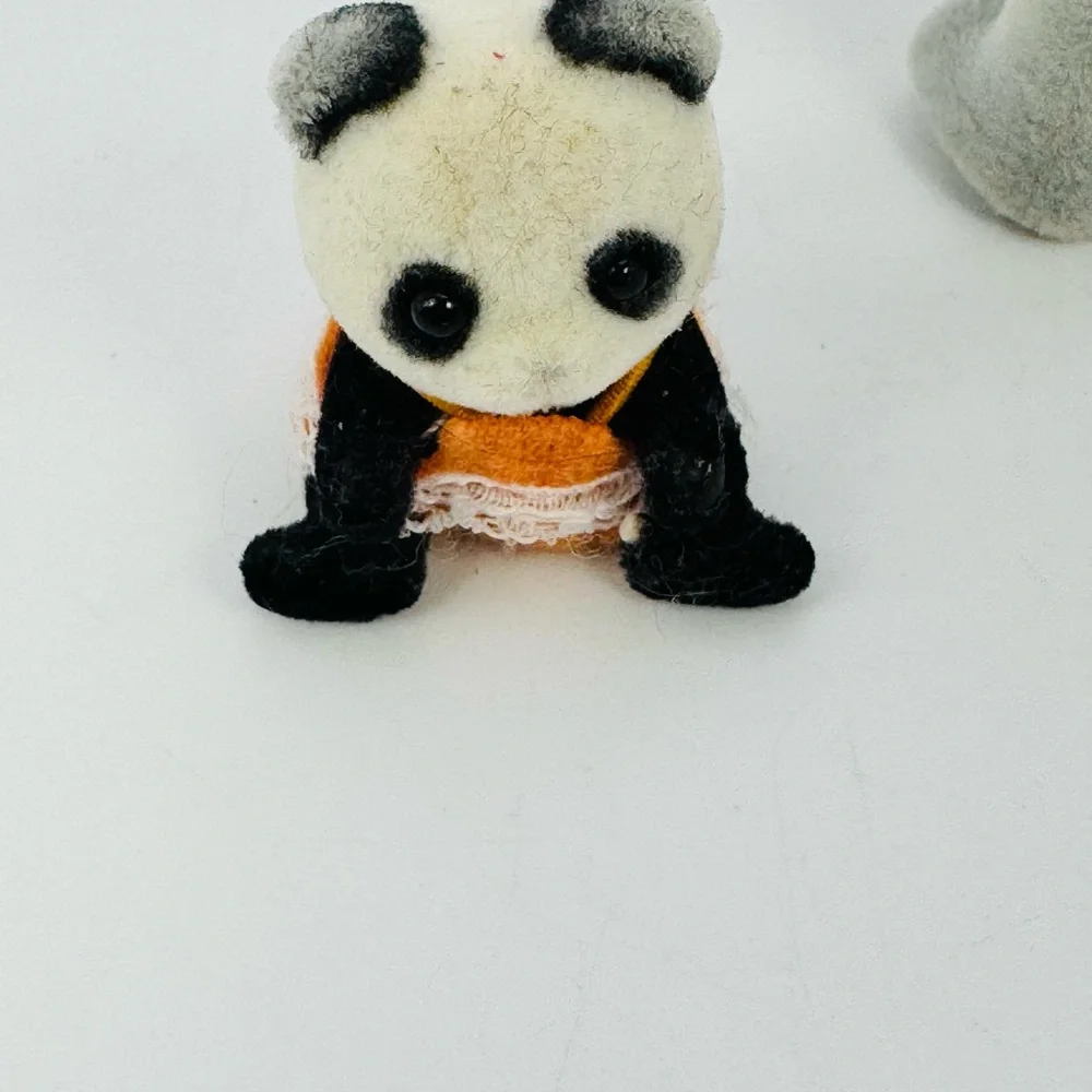 Calico Critters Elephant Baby Panda Bear Desk Lot Of 3 Pieces READ DESCRIPTION!